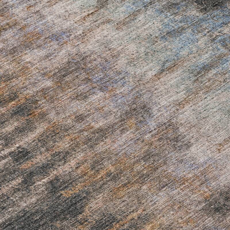 Machine Washable Indoor/ Outdoor Contemporary Ombre Chantille Rug
