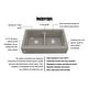 preview thumbnail 12 of 75, Karran Retrofit Farmhouse Quartz 34 in. Double Bowl 50/50 Sink Kit
