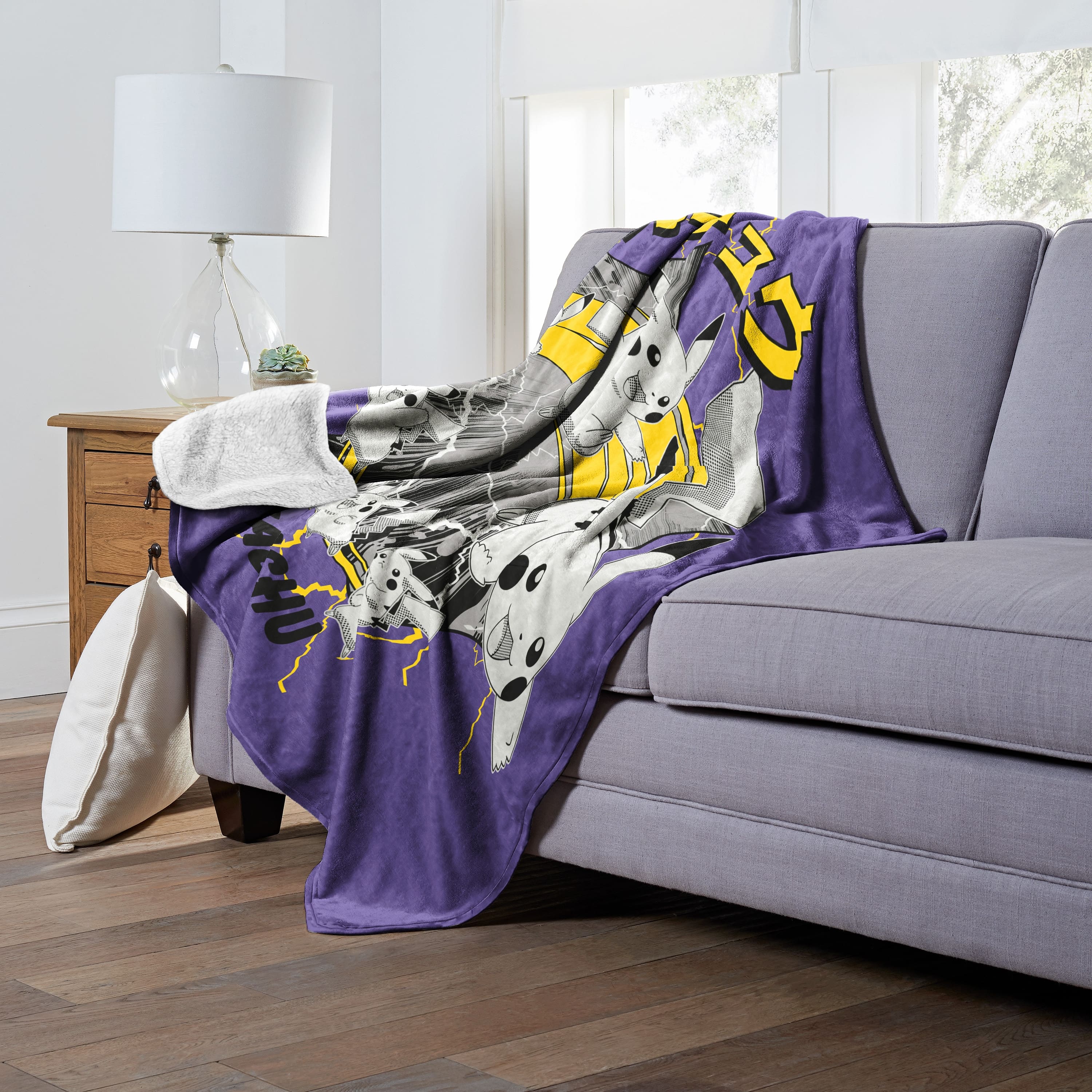 Pokemon Coming Achu Mink Sherpa Throw Bed Bath & Beyond 39613457