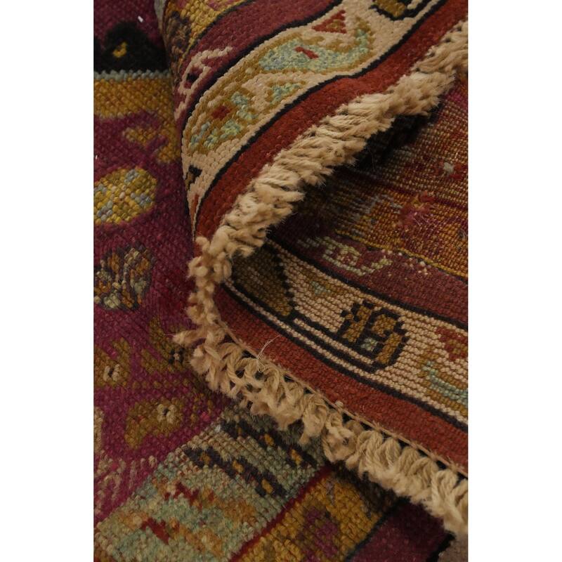 Antique Vegetable Dye Handmade Oushak Turkish Rug 3x4 - 4' 4'' X 3' 3''