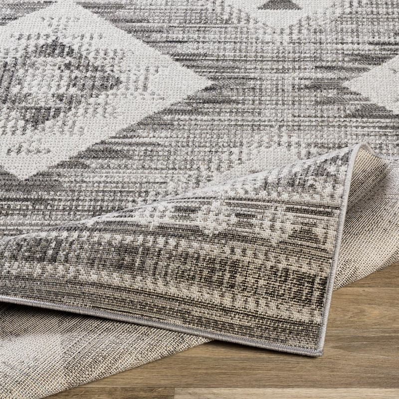 Livabliss Bohemian & Eclectic Rafetus Medallion Area Rug