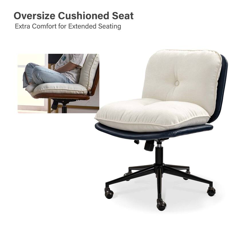 Lindsay Modern Tilting Criss Cross Home Office Chair by HULALA HOME