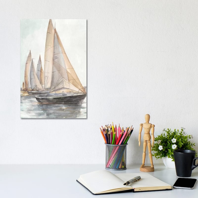 iCanvas "Plein Air Sailboats II" by Ethan Harper Canvas Print - 12x8x0.75