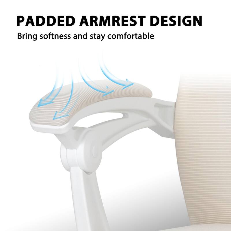 Ergonomic Mesh Office Chair with Adjustable Lumbar Support & Footrest