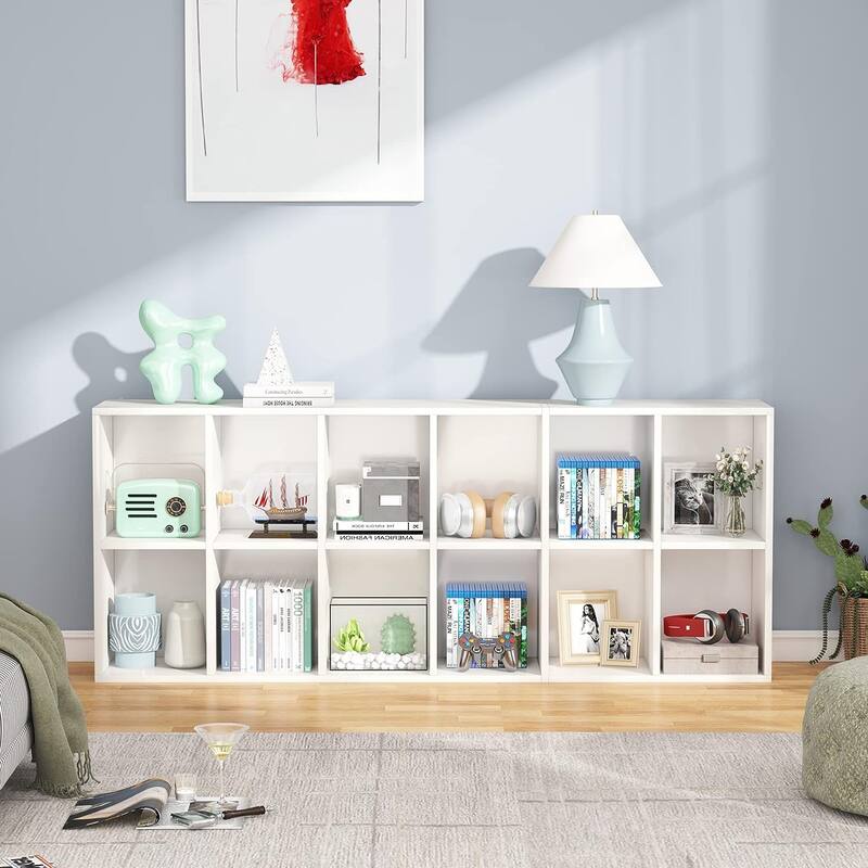 6 Tiers Modern Tall Bookcase for Home Office