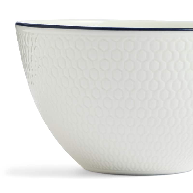 Wedgwood Gio Blue Teacup & Saucer 8.7floz, Blue Line