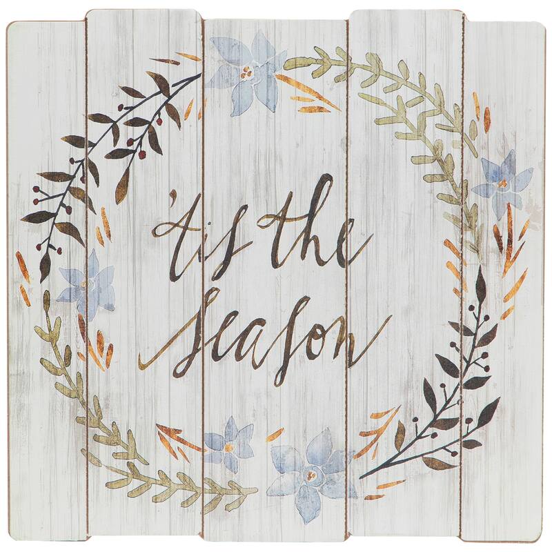 Tis the Season Christmas Wall Decoration - 12"