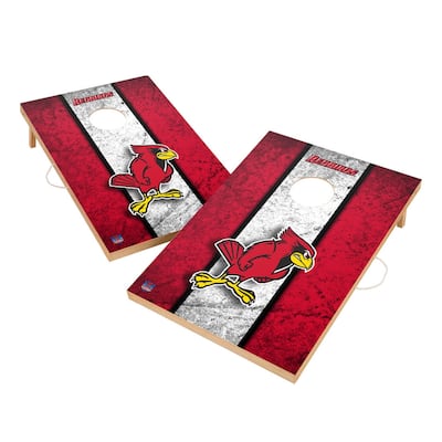 Vintage Illinois State Redbirds Regulation 2x4 Cornhole Set