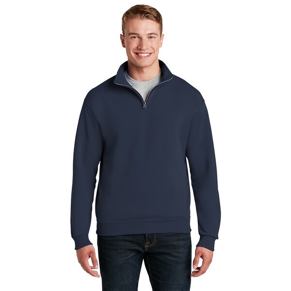 half zip collared sweatshirt