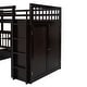 preview thumbnail 19 of 28, Merax Twin-Twin over Full L-Shaped Bunk Bed With 3 Drawers, Portable Desk and Wardrobe