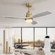Option Gold and Grey Solid wood Blades/With light