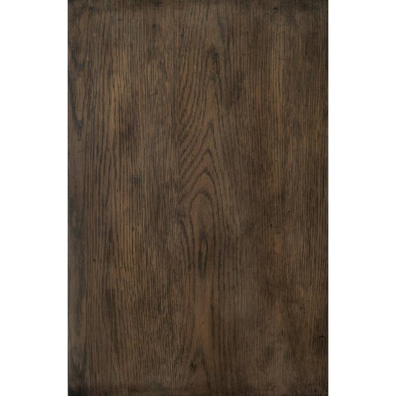 Nightstand of 3 Drawers Brown Oak Finish 1pc