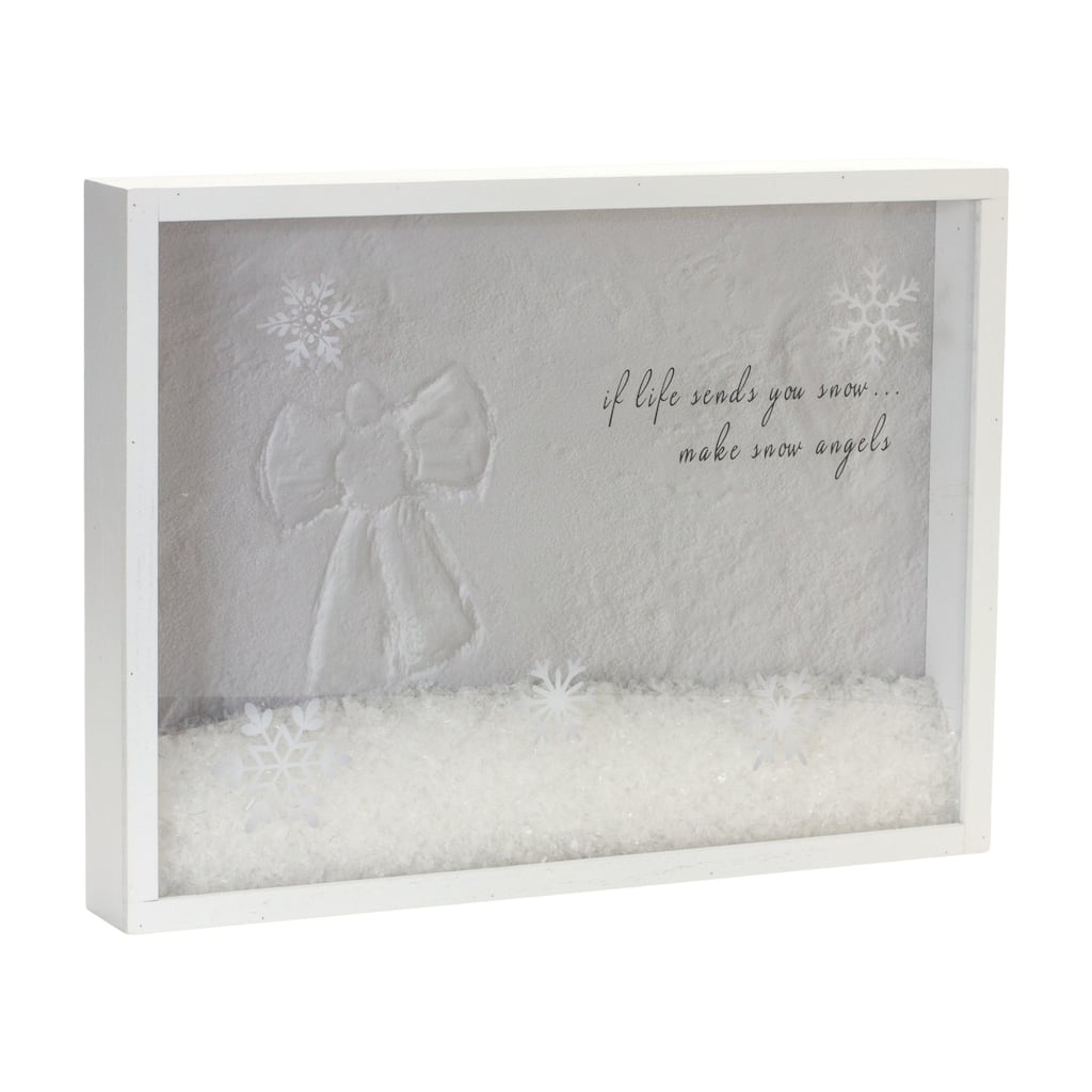 Snow Angel Shadow Box 15.75"L