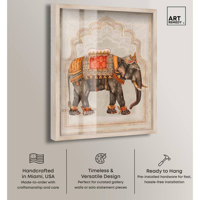 Elephant Queen Shadowbox by Art Remedy