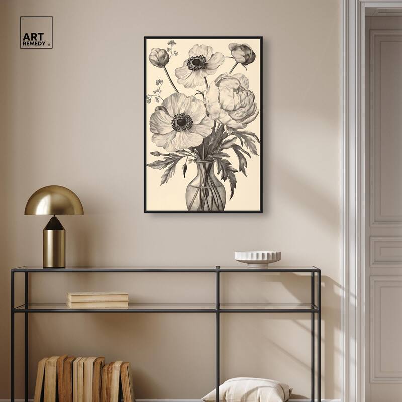 Vase of Vellum Canvas by Art Remedy