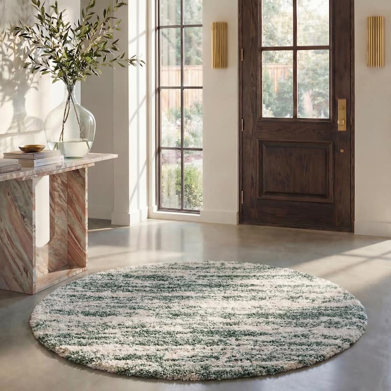 SAFAVIEH, Hudson Shag Felecia Modern Abstract 2-inch Thick Rug