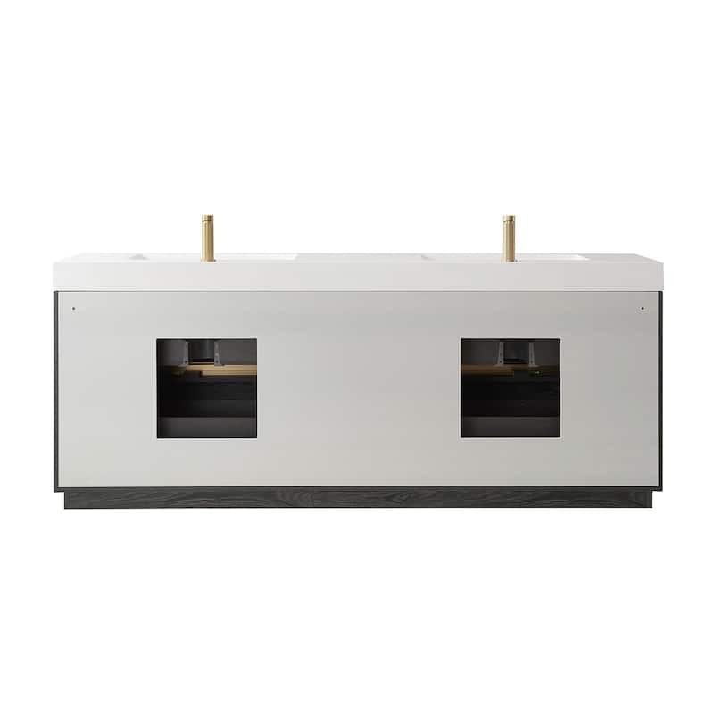 Huesca Bath Vanity with Composite Integral Sink Top without Mirror