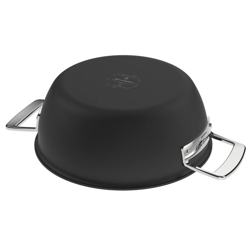 Demeyere Black 5 Stainless Steel with Ceramic exterior coating 3.5-qt Dutch Oven with Lid