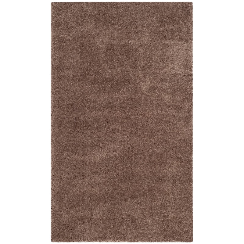 SAFAVIEH Velvet Shag Eusebia Solid Polyester Rug