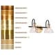 preview thumbnail 36 of 36, Modern 1/2/3/4 Lights Black Gold Bathroom Vanity Light Fixture Farmhouse Wall Sconce Light for Bathroom