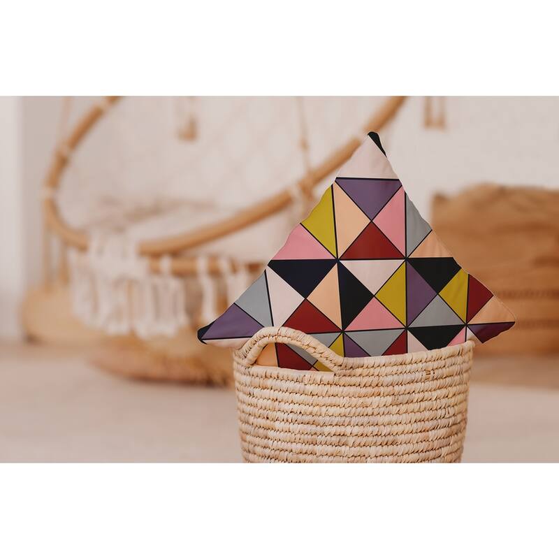 Triangle Triumph Decorative Throw Pillow