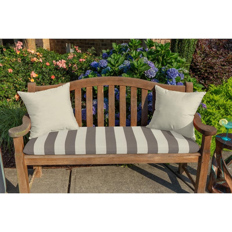 Sunbrella Solid Fabric 1-Piece Indoor/Outdoor Square Throw Pillow, 18"W x 18"L
