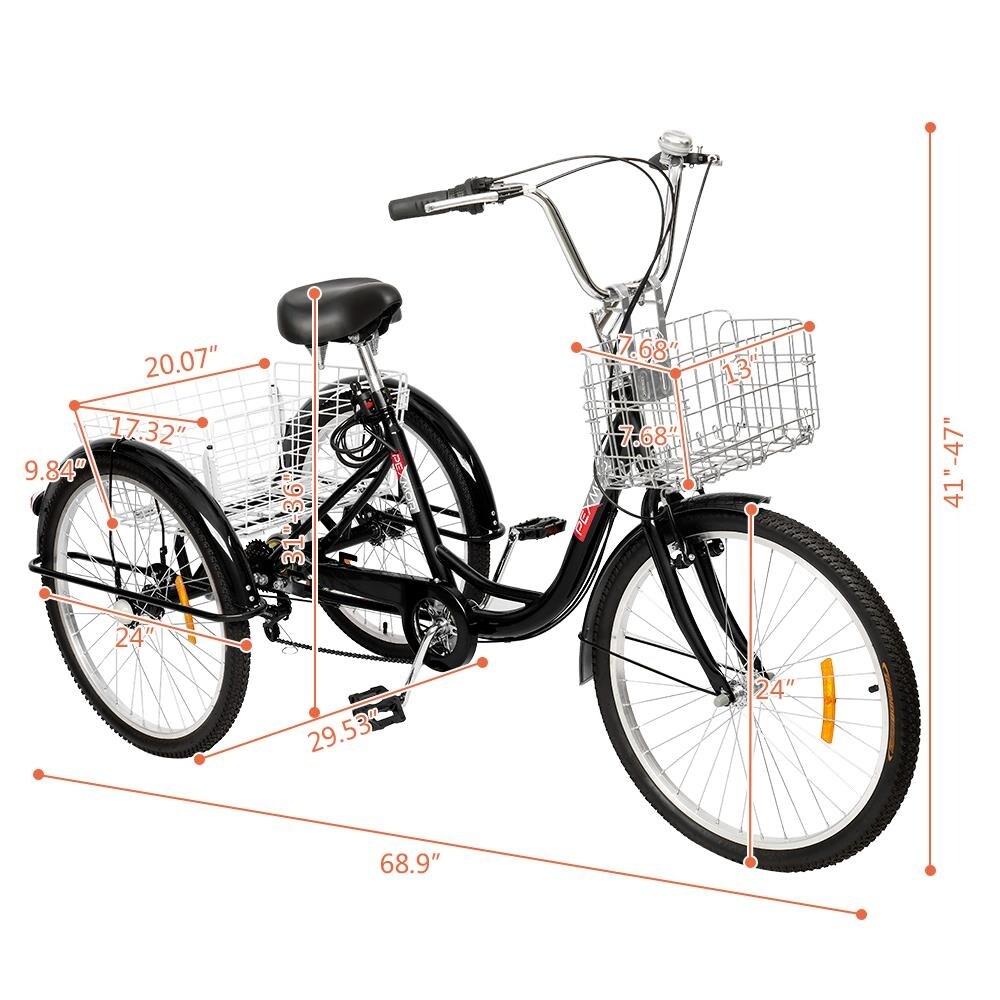 Three wheels bike for adults deals