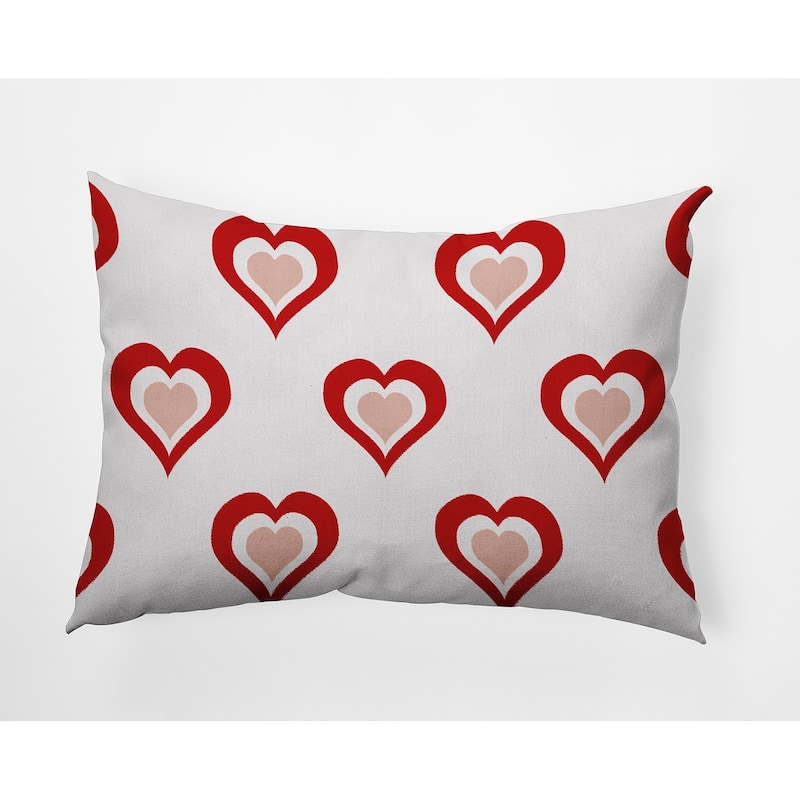 Burnin' Love Valentines Day Decorative Throw Pillow - 14" x 20" - Firecracker