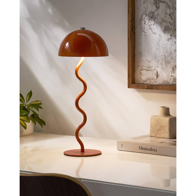 Livabliss Furnas Traditional Accent Table Lamp - Orange