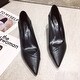 preview thumbnail 2 of 9, Korean New Fashion Club Thin High Heel Serpentine Soild Women Pointed Pumps