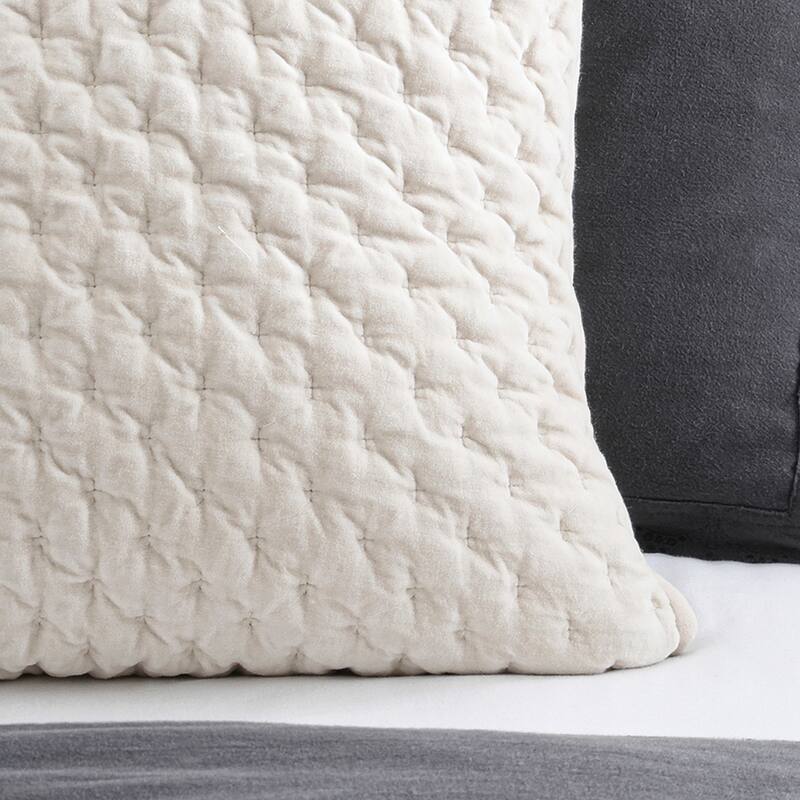 DKNY PURE Velvet Quilt Euro Sham