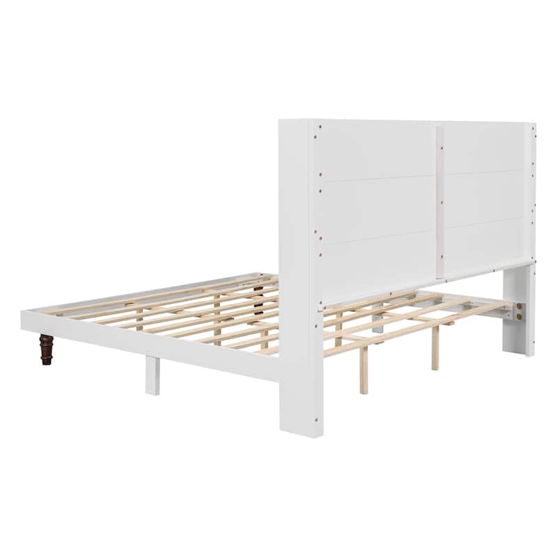 King Size High Headboard Bed with sturdy legs