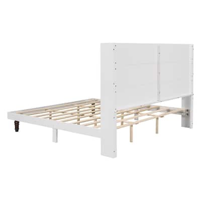 King Size High Headboard Bed with sturdy legs