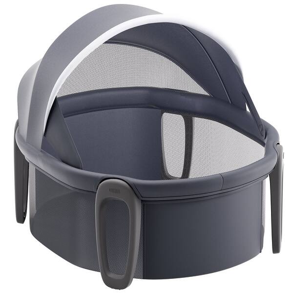 slide 2 of 8, Portable Baby Bassinet On-The-Go Folding Baby Dome with Canopy and Toys - 26.2" x 24.6" x 22.4"