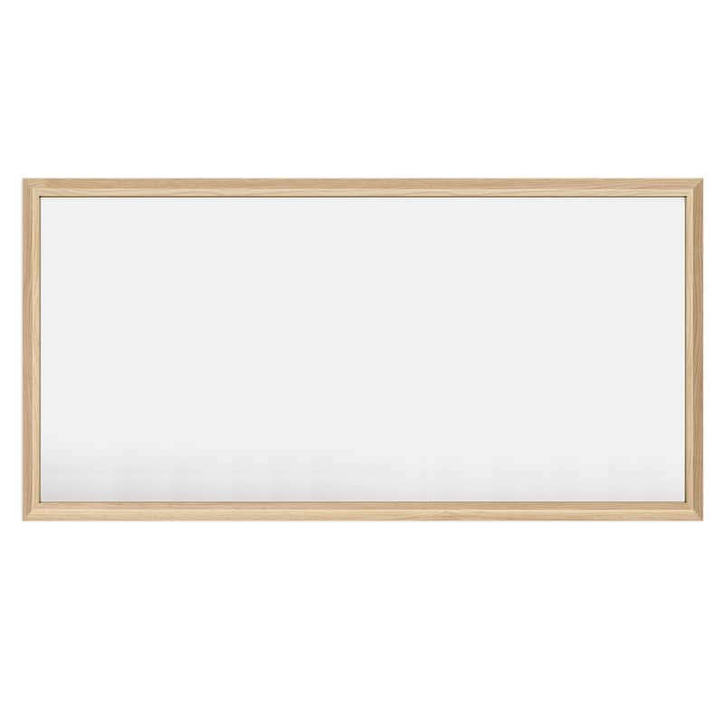 Beveled Metal Rectangle Framed Bathroom Vanity Tempered Glass Mirrors - 72" x 36" - Dark Brown