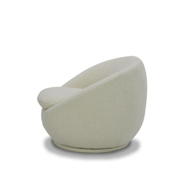 Mira Swivel Chair, Cream - Bed Bath & Beyond - 38101864