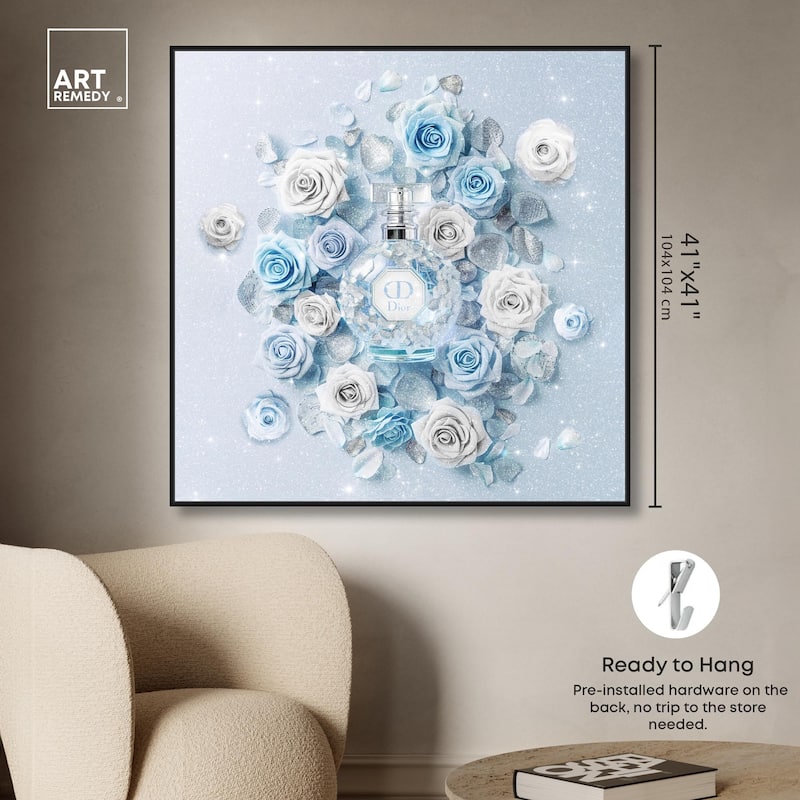 Sparkling Floral Perfume II Canvas by Art Remedy