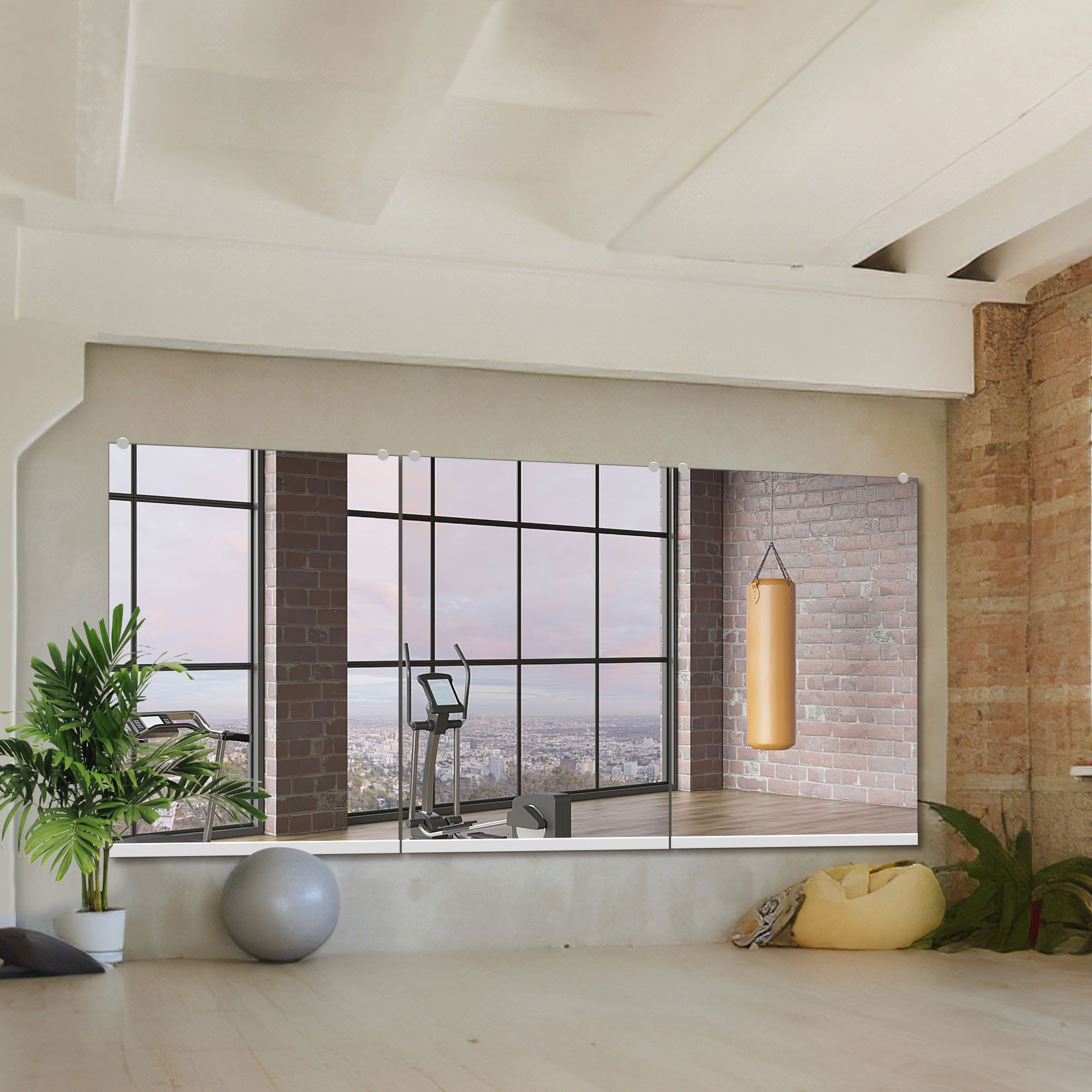 Floor Mirror Wall Mirrors For Gym Home Depot Wall Mounted Activity