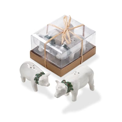 Nutmeg & Lola Cow & Pig Salt & Pepper Shaker Set of 2