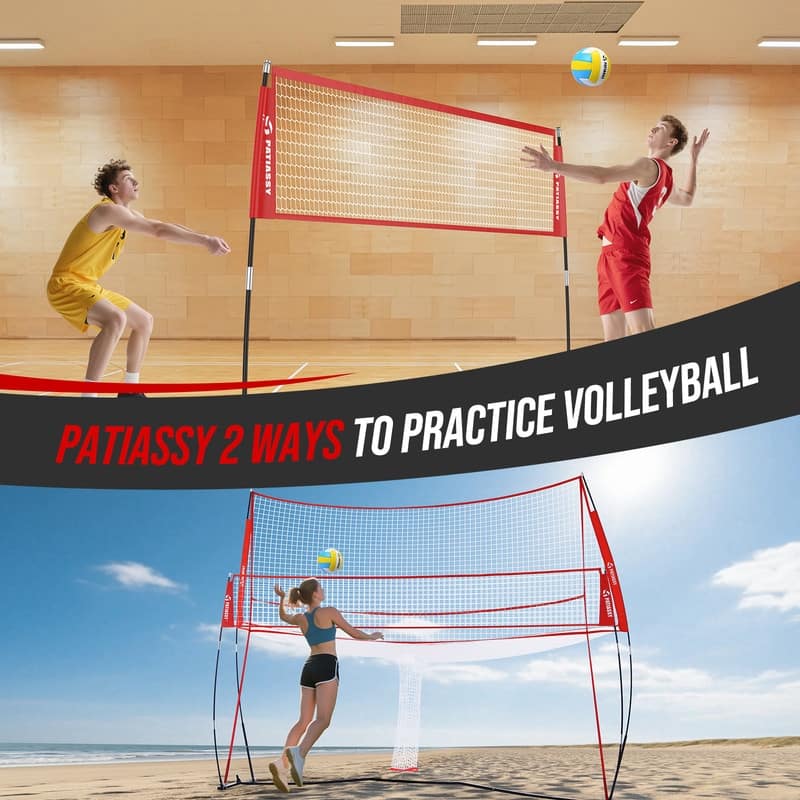 Professional Volleyball Training Equipment Net for Indoor and Outdoor - 14x11ft - 14*11ft