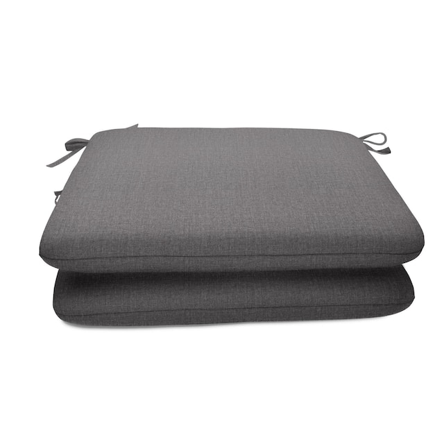 Sunbrella fabric 20 x 18 seat pad with 22 options (2 pack) - 20"W x 18"D x 2.5"H - Cast Slate