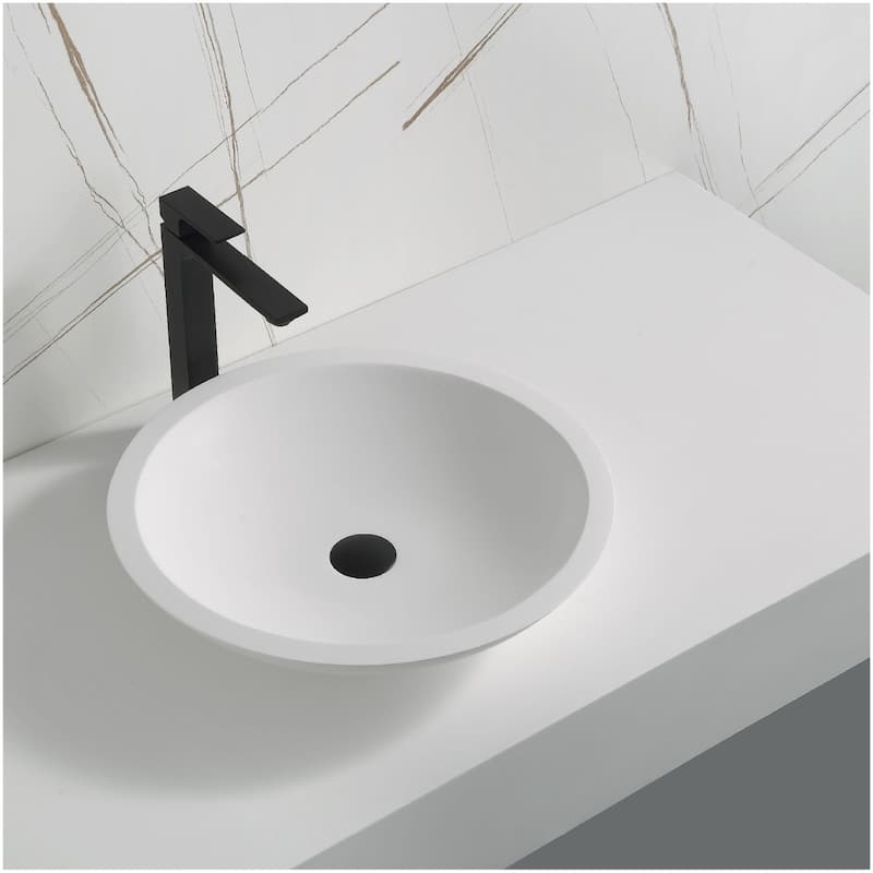 Karran USA QM162 Quattro Matte 19-1/4" Circular Acrylic Vessel