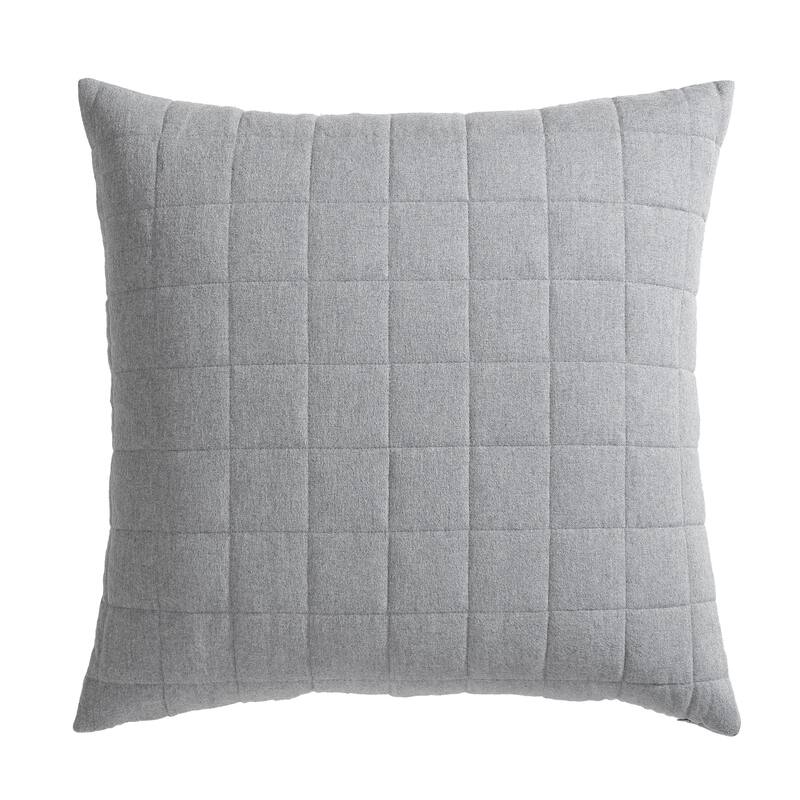 Calvin Klein Melange Cotton Flannel Solid 2 Piece Sham Set
