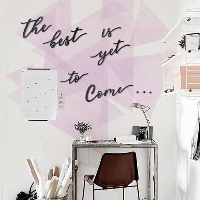 The Best Is Yet To Come Wall Art, Inspirational Metal Wall Decor