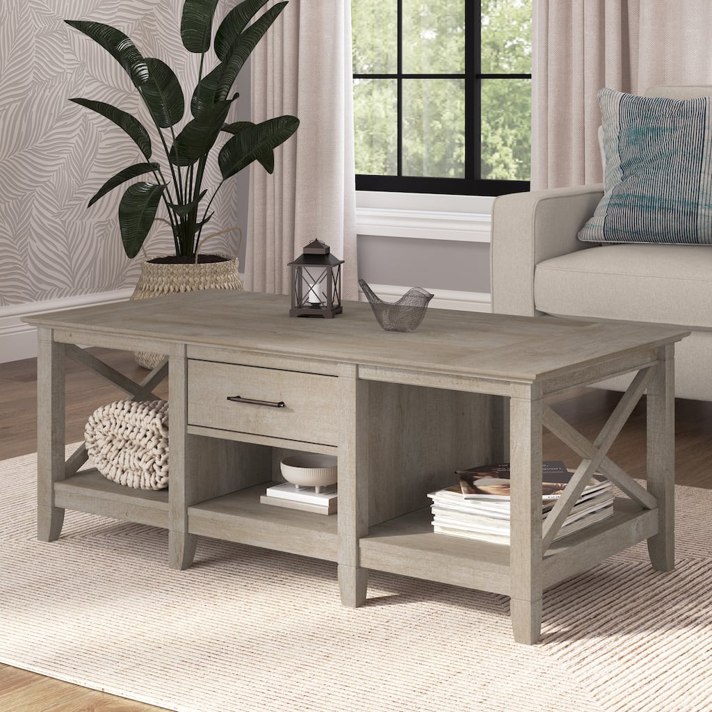 Key West Coffee Table with Storage by Bush Furniture