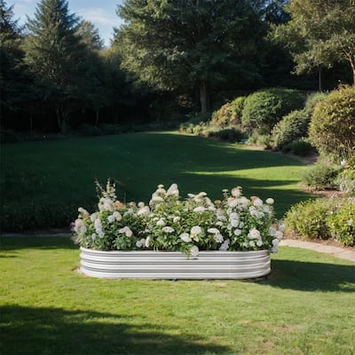 4x2x1FT Raised Garden Bed Kit,Galvanized Planter Raised Garden Beds