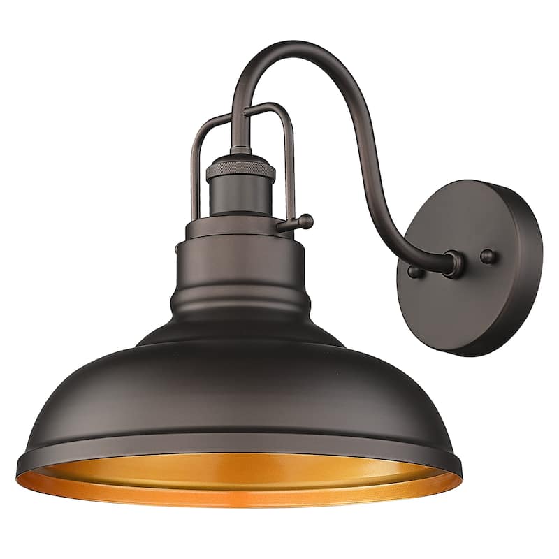 Exterior Outdoor Wall Sconce, Barn Light, Oil Rubbed Bronze - 1Pack/18Inch