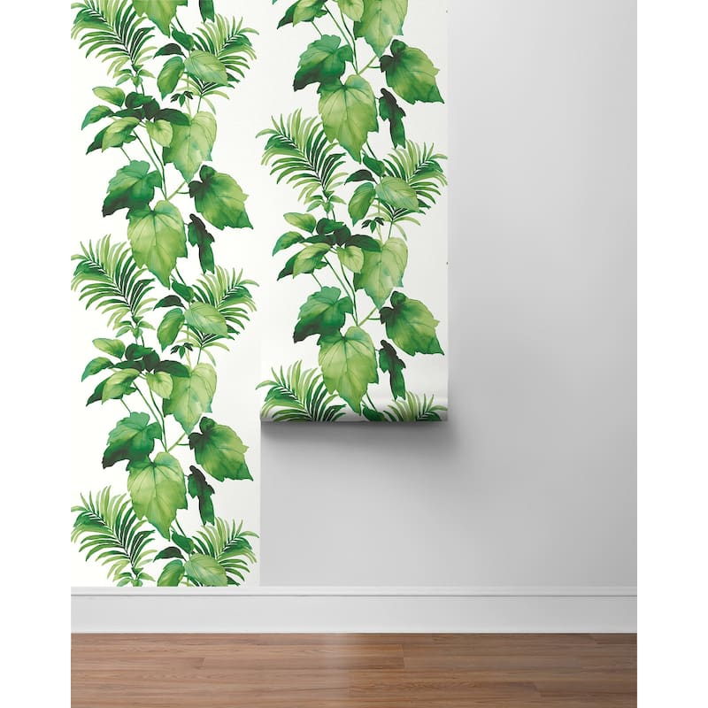 Harry & Grace Leaf Stripe Peel and Stick Wallpaper