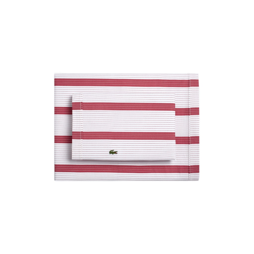 Lacoste Archive Striped 100% Cotton Sheet Set
