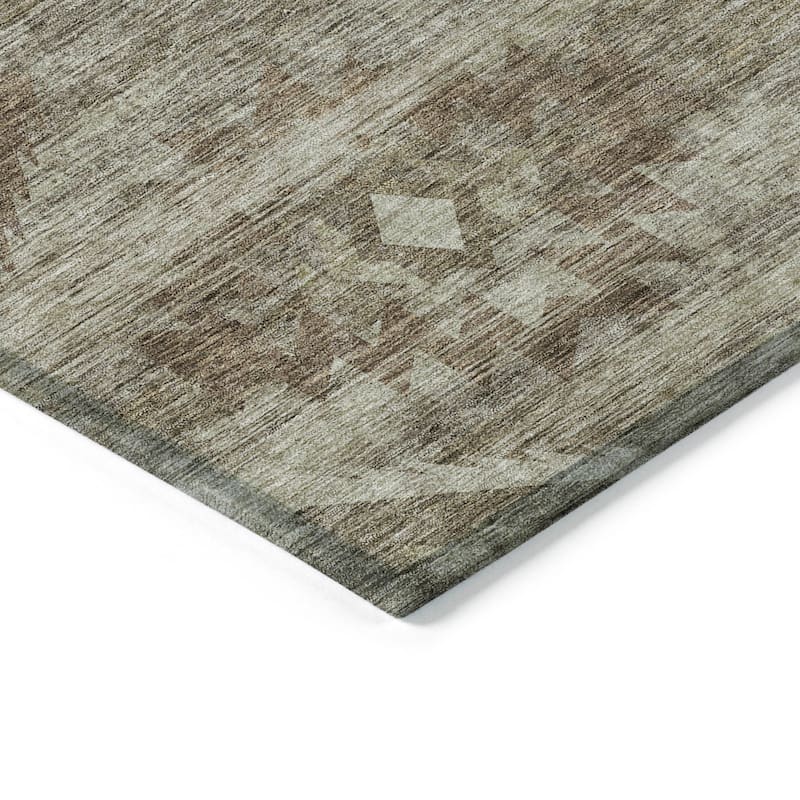 Machine Washable Indoor/ Outdoor Chantille Boho Tribal Rug